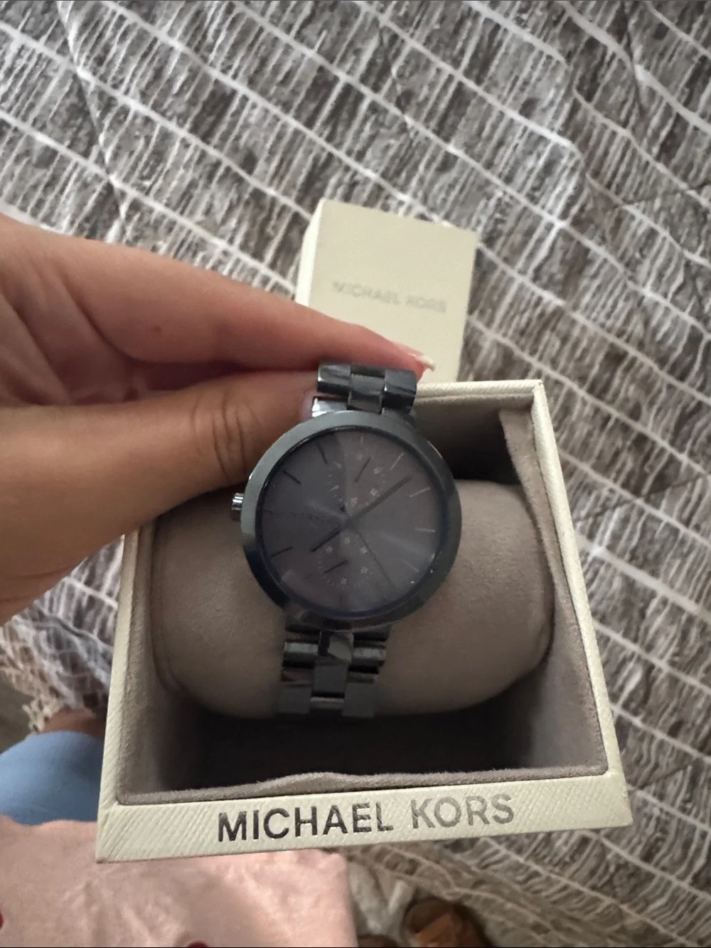 Michael Kors Dark Blue Stainless Steel Bracelet Watch